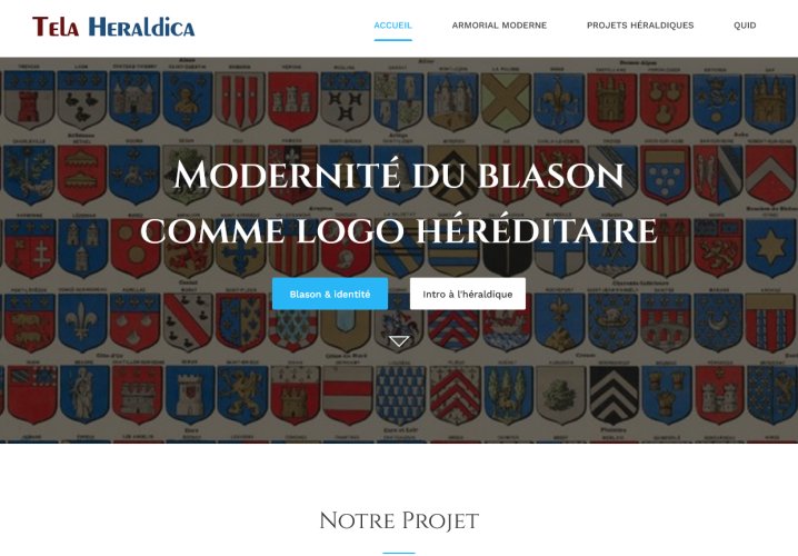 Lancement du site internet de l’association Tela Heraldica